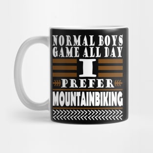 Mountain biking boys sport downhill gift men Mug